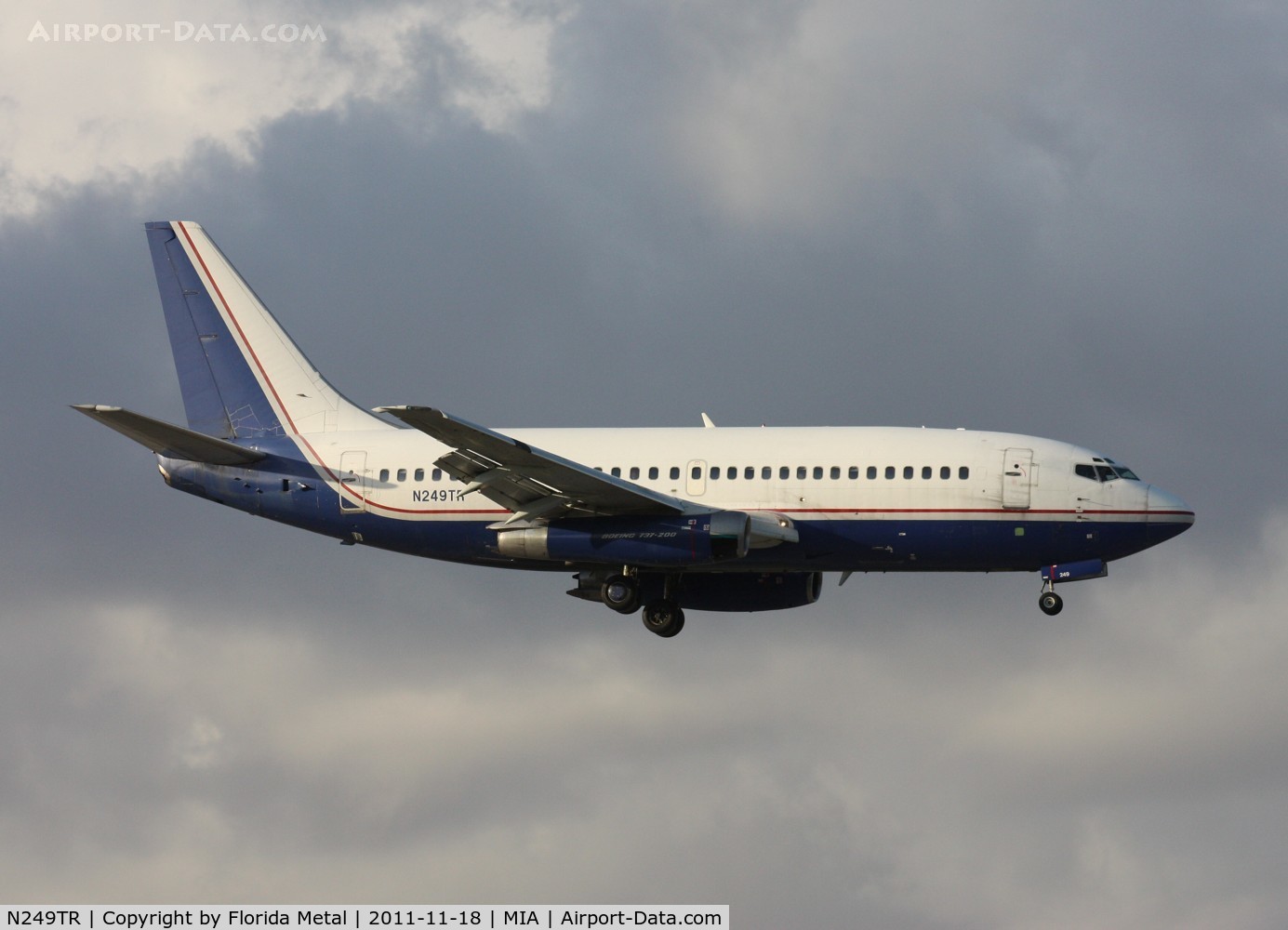 N249TR, 1981 Boeing 737-2K5 C/N 22598, Sky King 737-200 arriving on Runway 9 from Havana Cuba