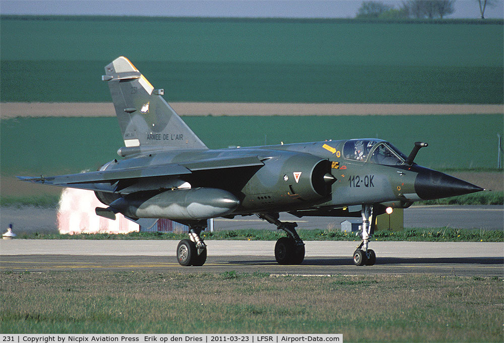231, Dassault Mirage F.1CT C/N 231, Miarge F-1CT 231 on the taxitrack of Reims AB, France, just after landing.