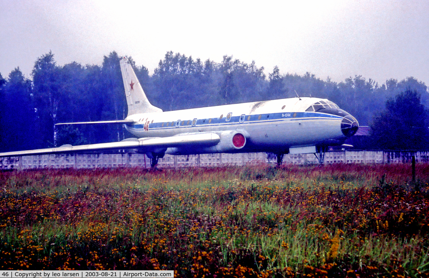 46, 1958 Tupolev Tu-104A C/N 8350705, Monino 21.8.03
