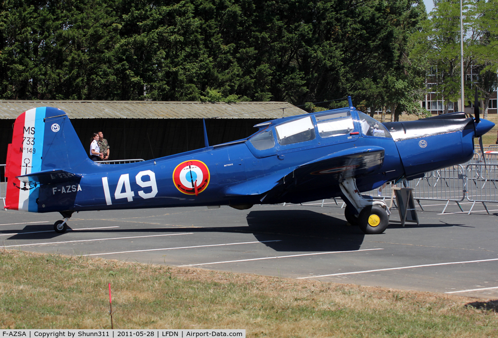 F-AZSA, Morane-Saulnier MS-733 Alcyon C/N 149, Used as a static aircraft during Rochefort Open Day 2011...