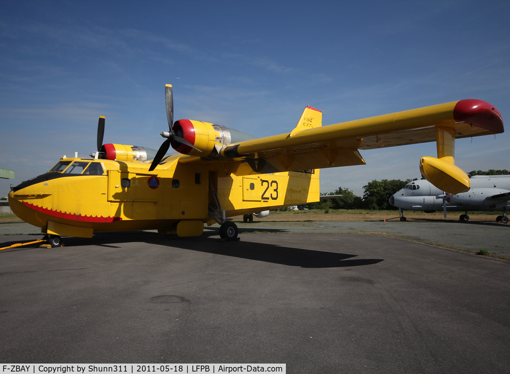 F-ZBAY, Canadair CL-215-I (CL-215-1A10) C/N 1023, Now in full Securite Civile c/s... stored at Dugny...