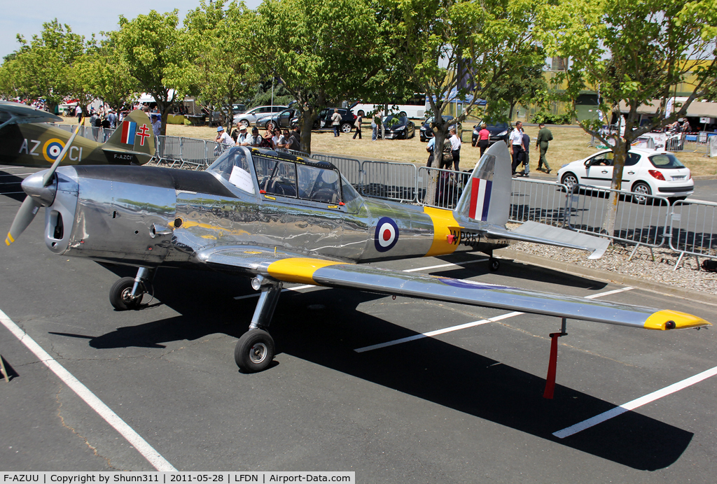 F-AZUU, 1952 De Havilland DHC-1 Chipmunk T.10 C/N C1/0736, Used as a static aircraft during Rochefort Open Day...