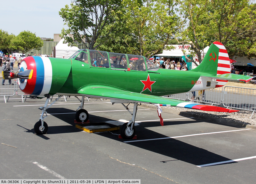 RA-3630K, 1987 Bacau Yak-52 C/N 877403, Used as a static aircraft during Rochefort Open Day...