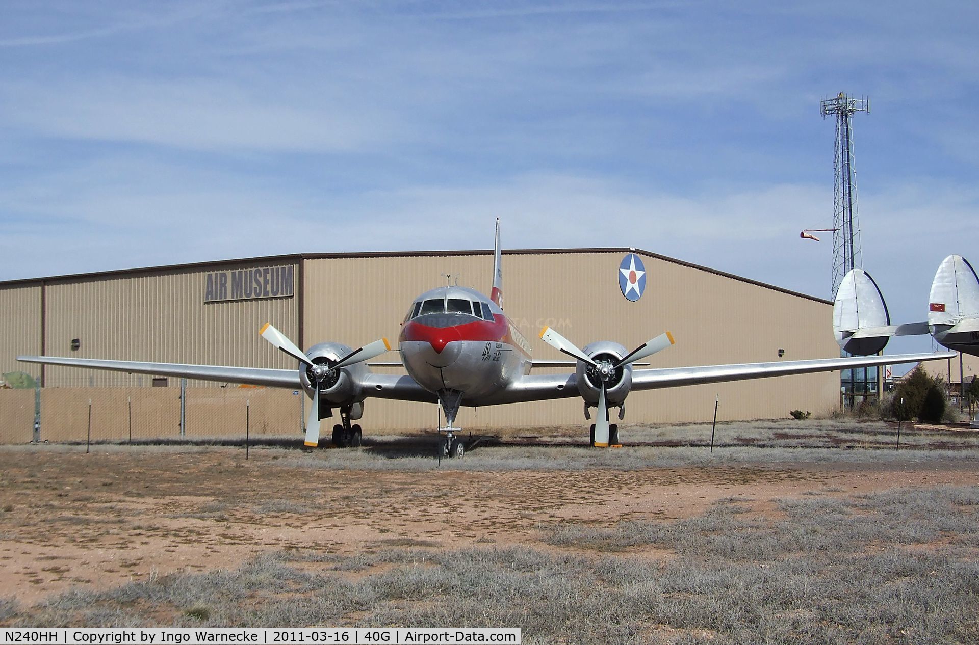 N240HH, 1948 Convair CV-240-1 C/N 47, Convair 240 at the Planes of Fame Air Museum, Valle AZ