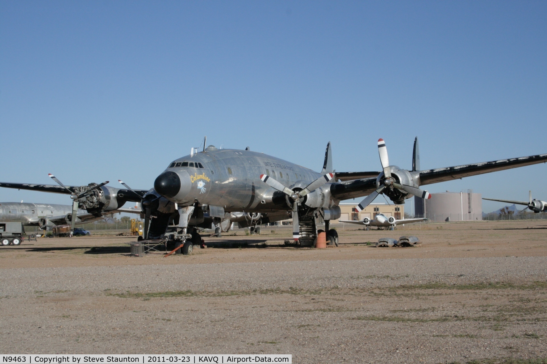 N9463, 1948 Lockheed VC-121B Constellation C/N 749-2602, Taken at Avra Valley Airport, in March 2011 whilst on an Aeroprint Aviation tour