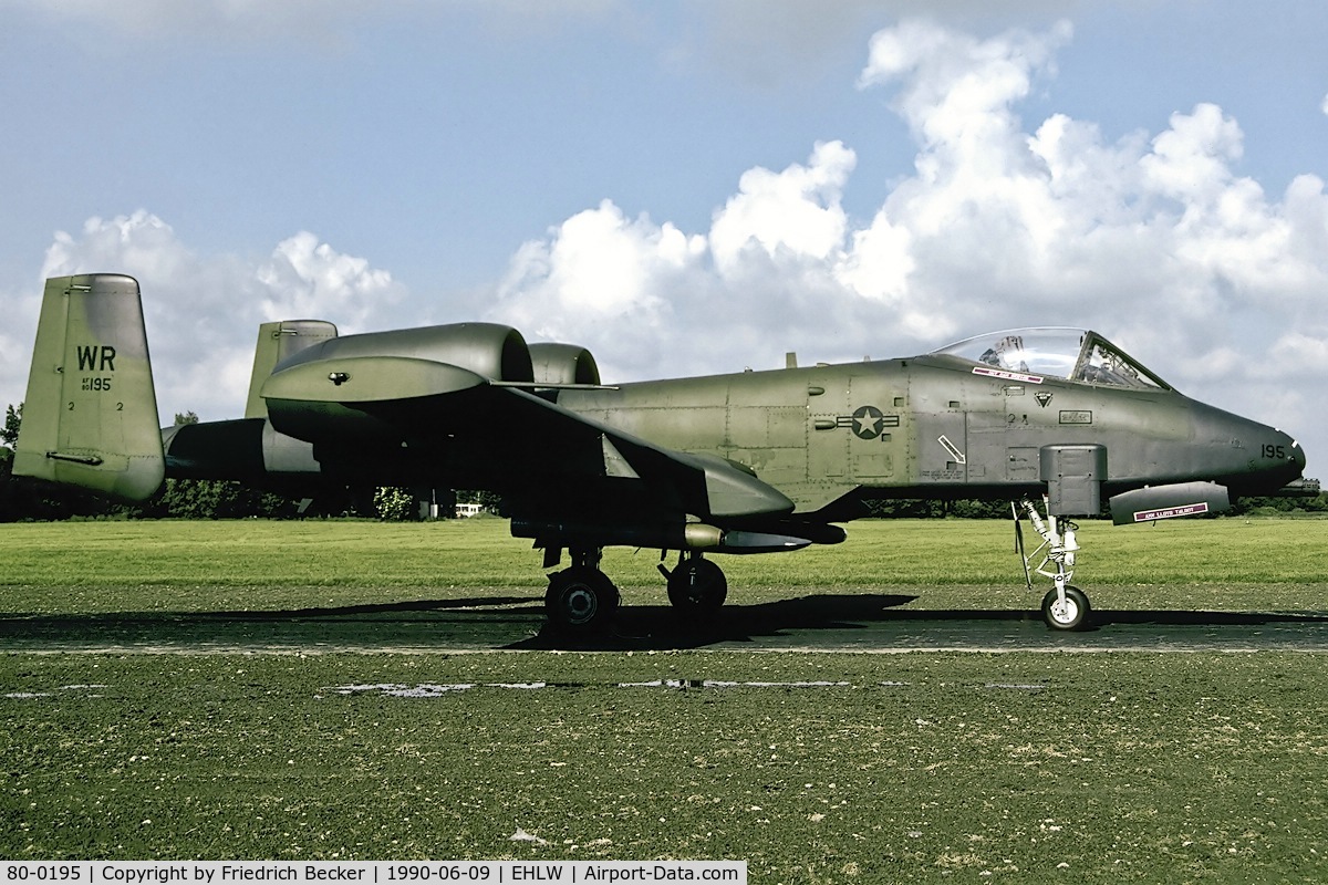 80-0195, 1980 Fairchild Republic A-10A Thunderbolt II C/N A10-0545, static display