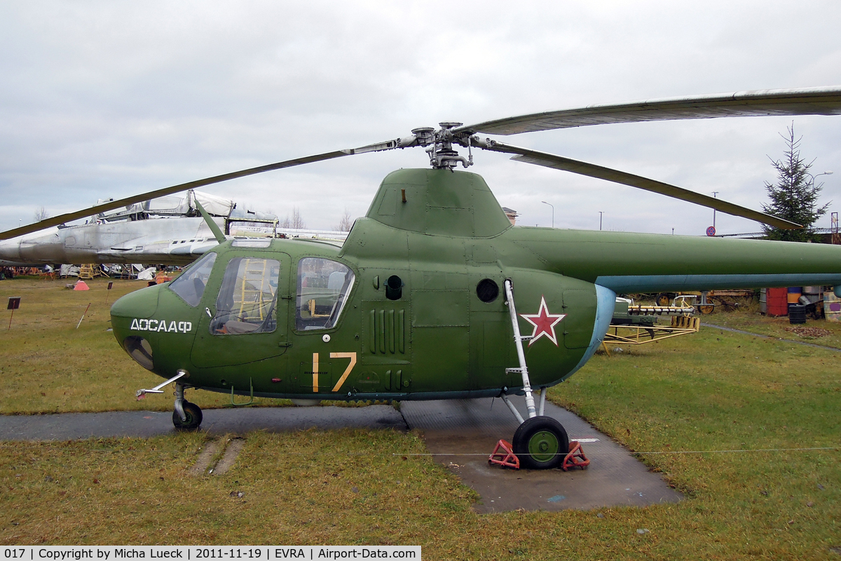 017, Mil Mi-1MU C/N Not found 017, At Aviomuzejs, Riga