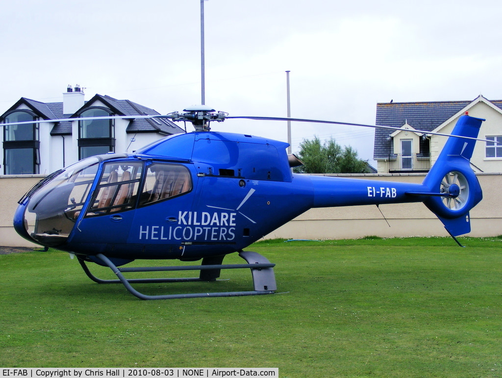 EI-FAB, 2000 Eurocopter EC-120B Colibri C/N 1155, at the Royal Portrush Golf Club, Antrim, Northern Ireland