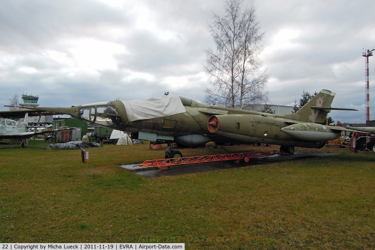 22, Yakovlev Yak-28R C/N 7960808, At the Aviomuzejs, Riga