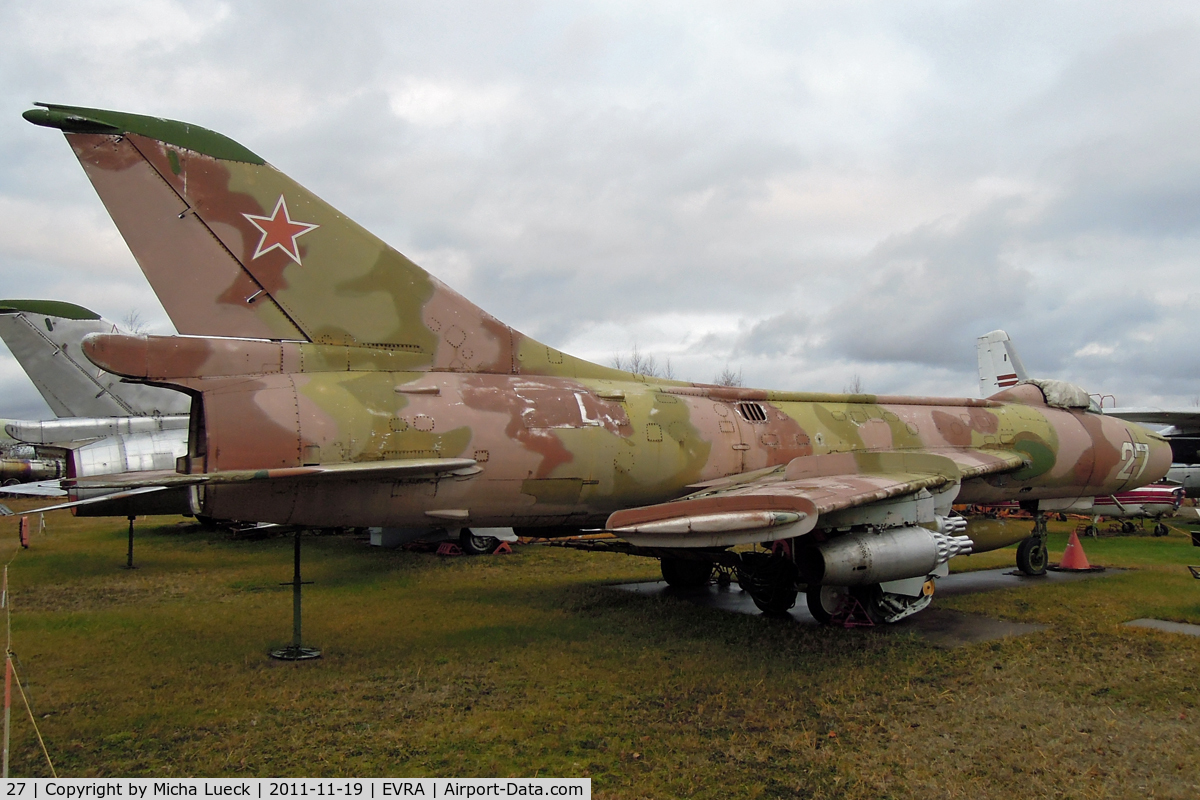 27, Sukhoi Su-7BKL C/N 5710, At the Aviomuzejs, Riga