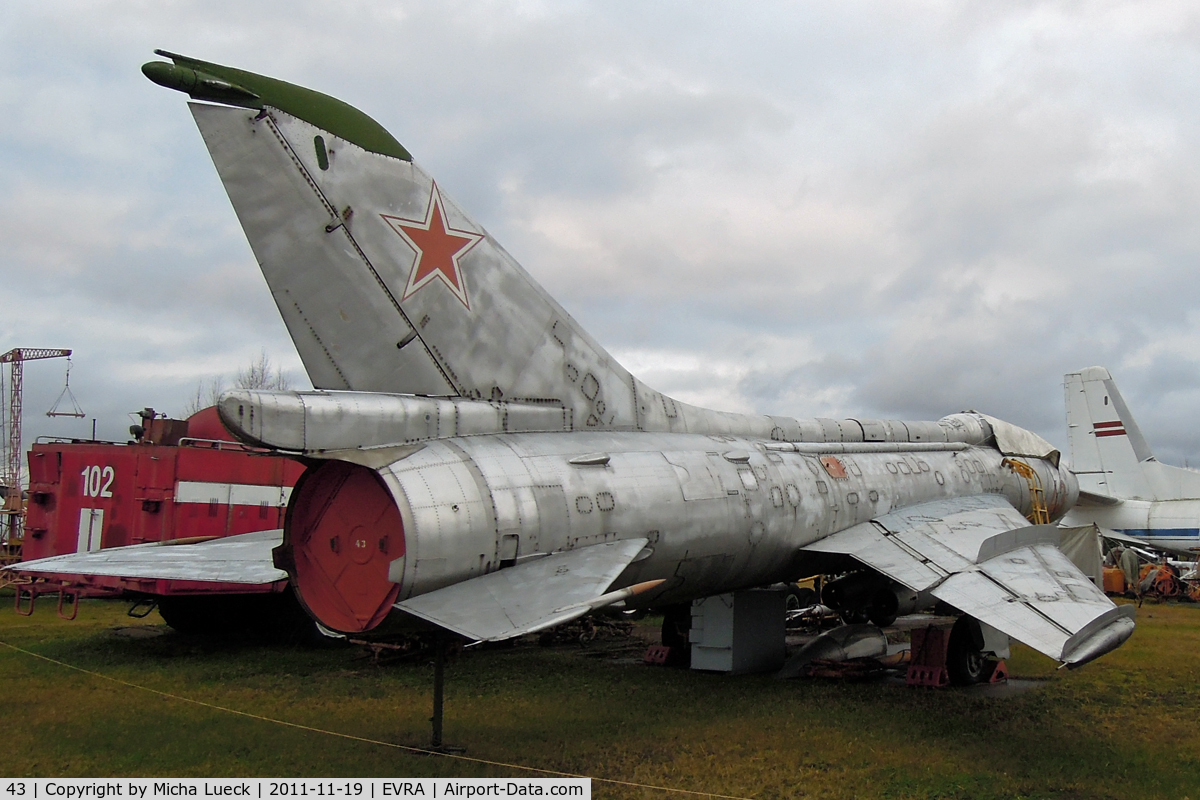 43, Sukhoi Su-7U Moujik C/N Not found 43, At the Aviomuzejs, Riga