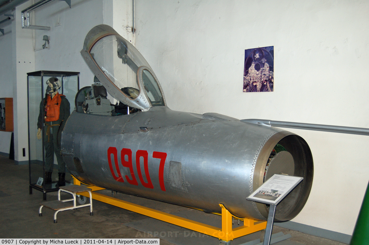 0907, 1964 Mikoyan-Gurevich MiG-21PF C/N 760907, Museum für Luftfahrt und Technik, Wernigerode, Germany
