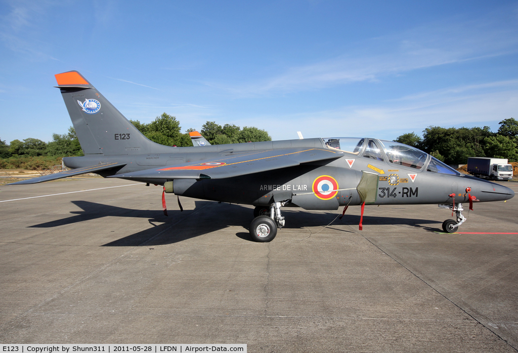 E123, Dassault-Dornier Alpha Jet E C/N E123, Used as a demo aircraft during Rochefort Open Day