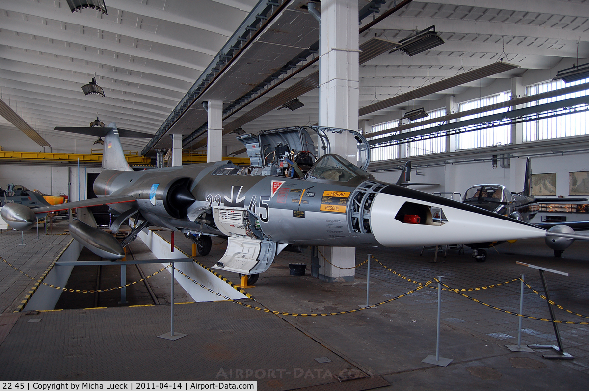 22 45, Lockheed F-104G Starfighter C/N 683-7123, Museum für Luftfahrt und Technik, Wernigerode, Germany