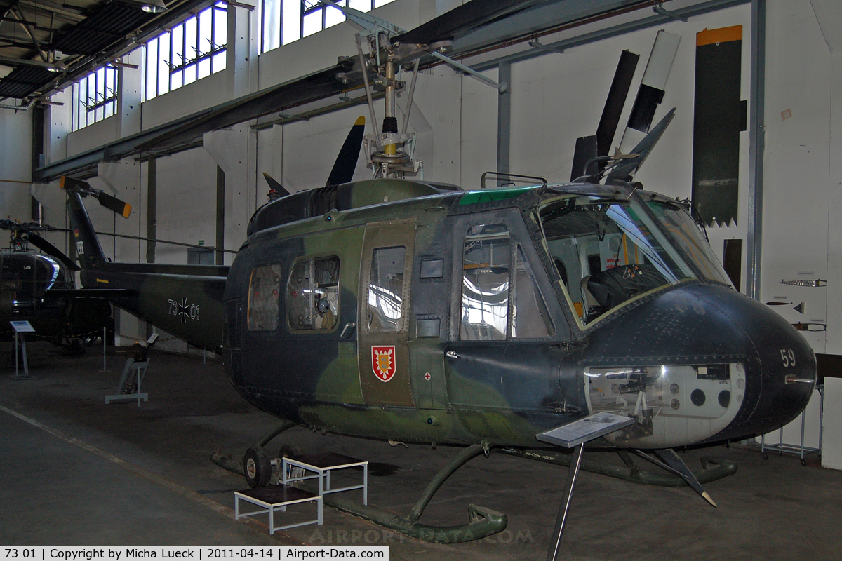 73 01, Bell (Dornier) UH-1D Iroquois (205) C/N 8421, Museum für Luftfahrt und Technik, Wernigerode, Germany