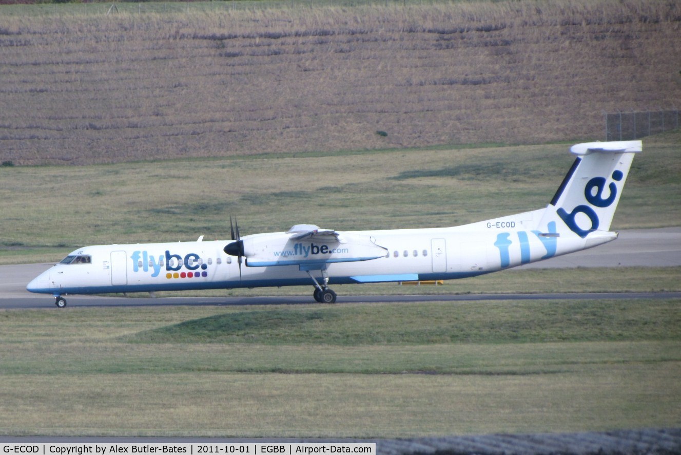 G-ECOD, 2008 De Havilland Canada DHC-8-402Q Dash 8 C/N 4206, Taxiing for departure