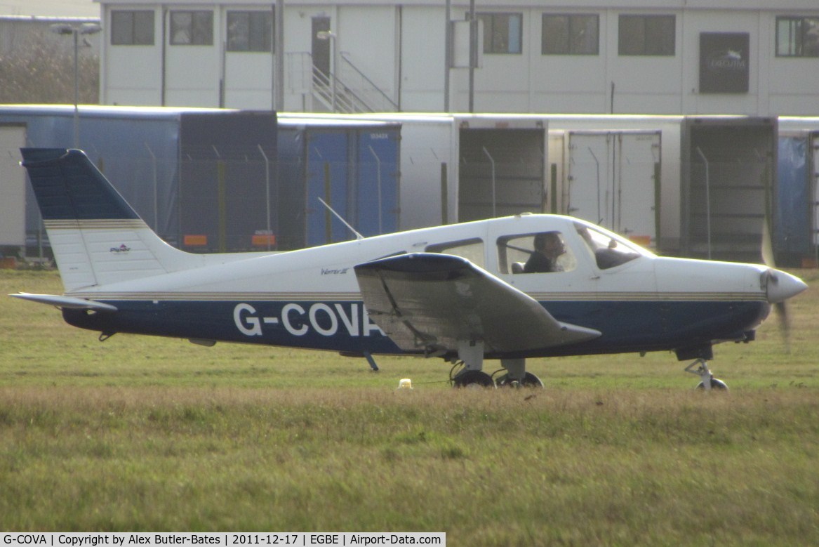 G-COVA, 2004 Piper PA-28-161 Warrior III C/N 2842217, Turning off the runway