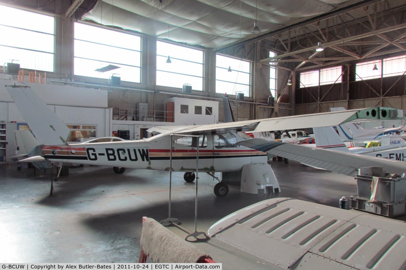 G-BCUW, 1974 Reims F177RG Cardinal RG C/N 0119, Inside the Bonus Aviation Hangar