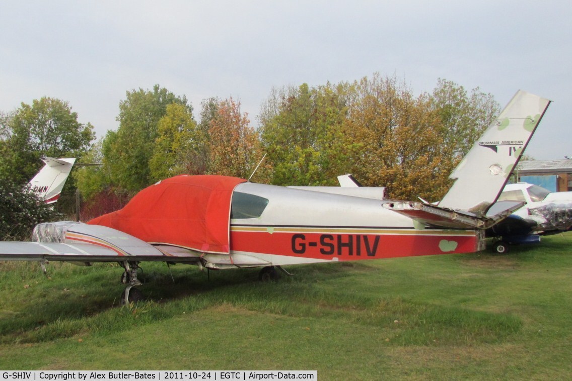 G-SHIV, 1979 Gulfstream American GA-7 Cougar C/N GA7-0092, Wfu and almost derelict