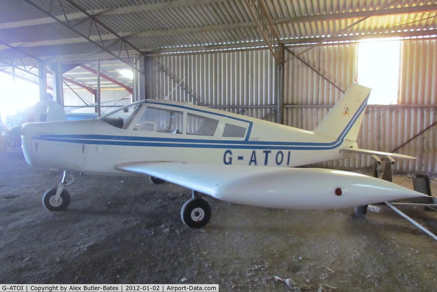 G-ATOI, 1966 Piper PA-28-140 Cherokee C/N 28-21556, Taken at Bidford-X3BF