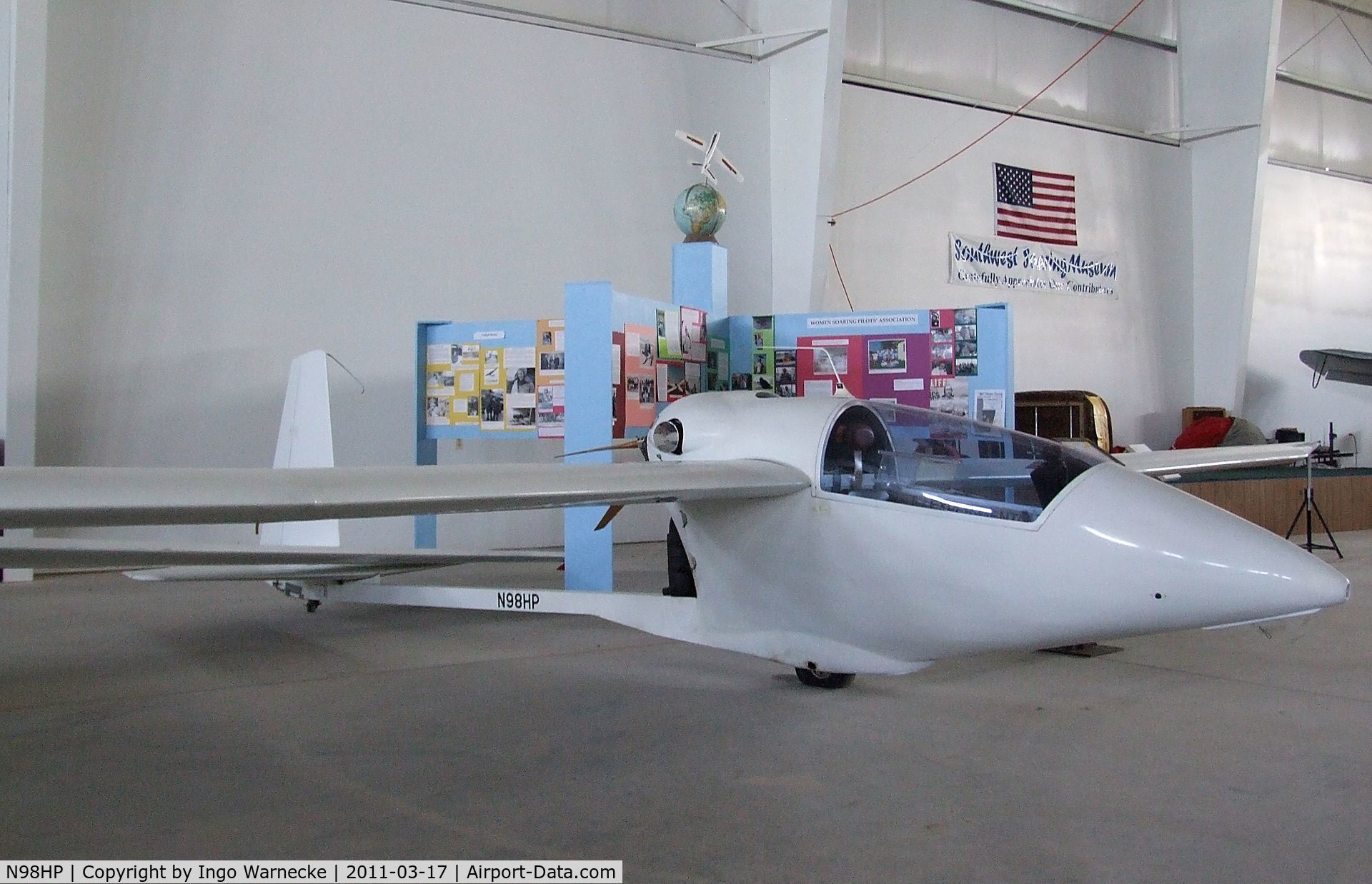 N98HP, 1989 Strojnik S-2A C/N 044, Strojnik (H.P. Gildersleeve) S-2A at the Southwest Soaring Museum, Moriarty NM