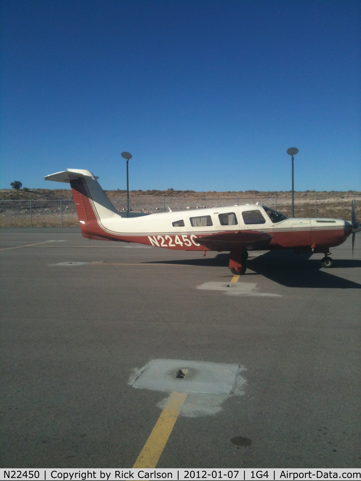 N22450, 1978 Piper PA-32RT-300T Turbo Lance II C/N 32R-7887261, Grand Canyon West