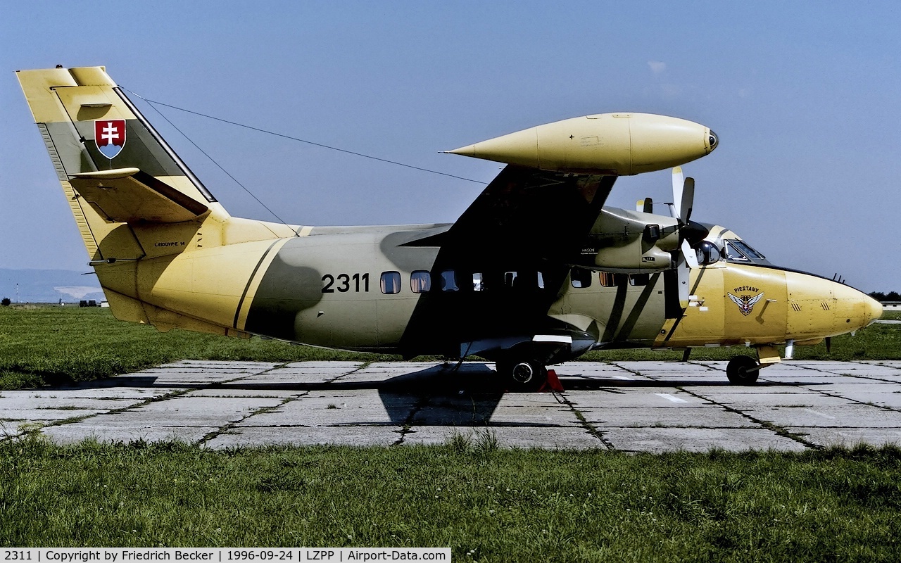 2311, Let L410UVP-E14 Turbolet C/N 89211, flightline at Piestany