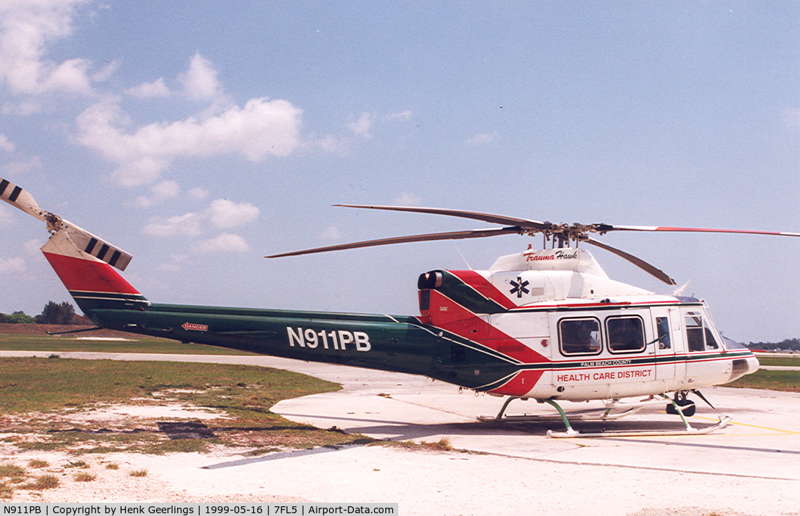 N911PB, Bell 412SP C/N 33186, Palm Beach County , Health Care District.