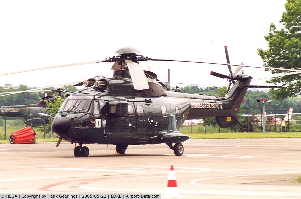 D-HEGA, Aerospatiale AS-332L-1 Super Puma C/N 2234, 50 years BGS - German Border Patrol