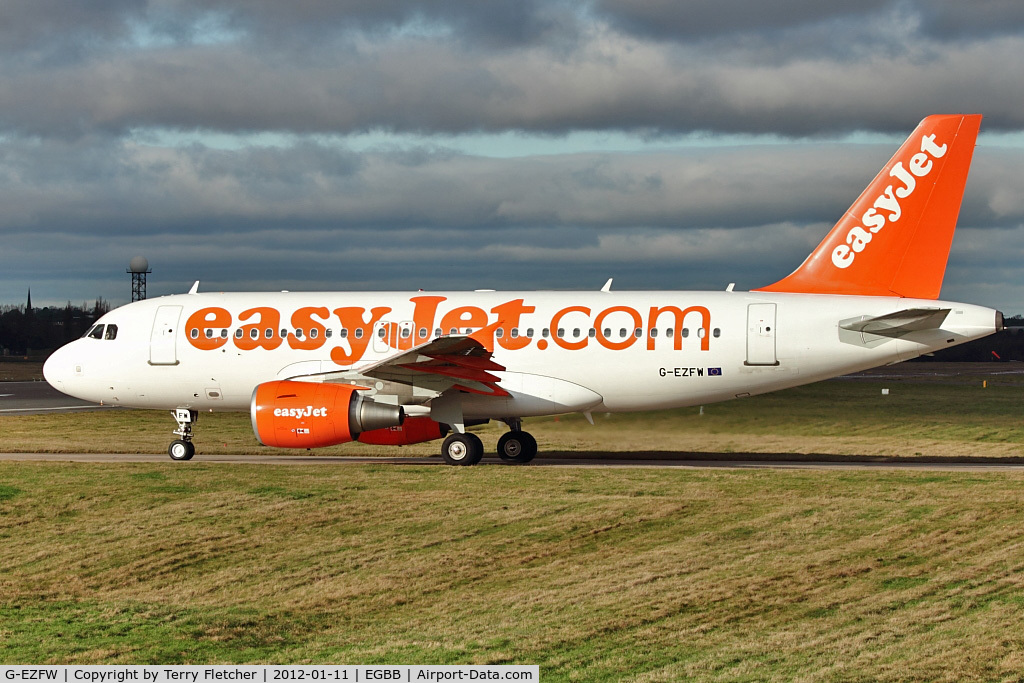 G-EZFW, 2010 Airbus A319-111 C/N 4380, Easyjet's 2010 Airbus A319-111, c/n: 4380 at Birmingham