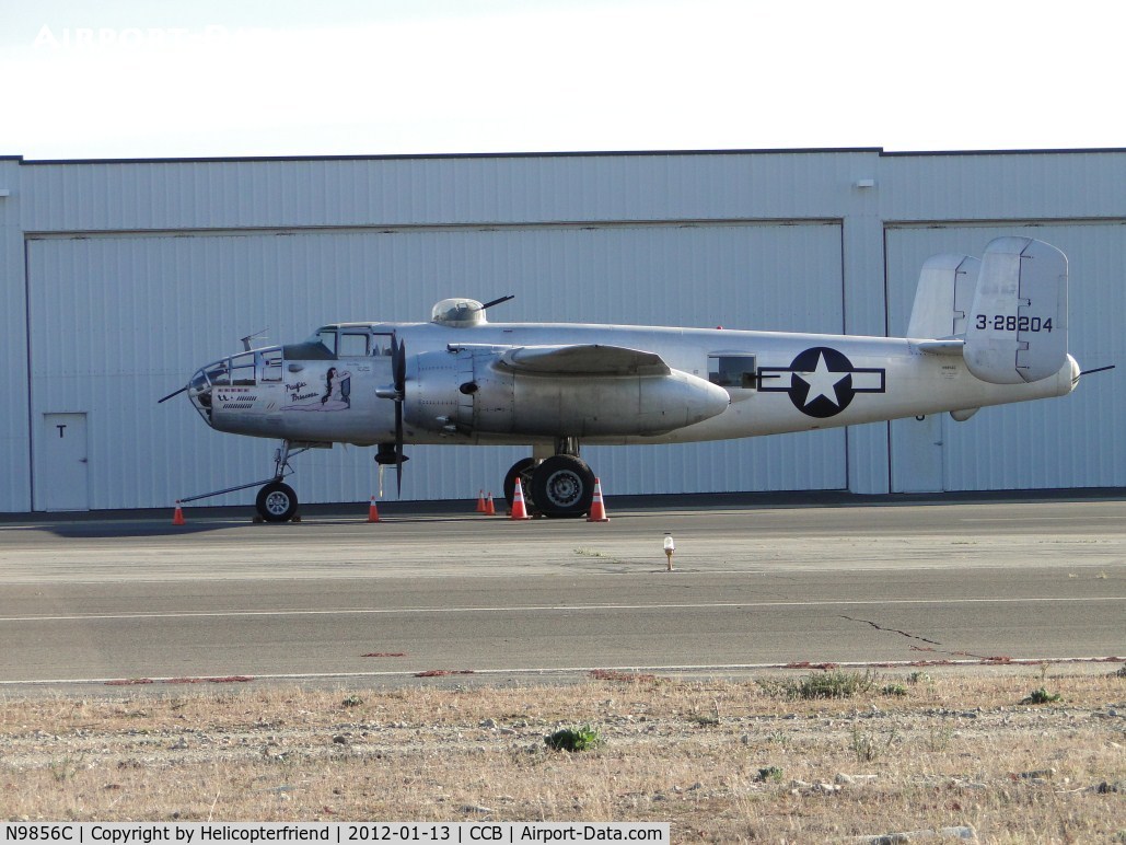 N9856C, 1943 North American TB-25N Mitchell C/N 108-35217, Parked on the south west portion by the new hangers