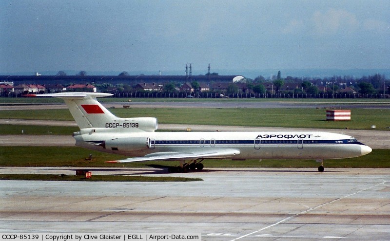 CCCP-85139, 1976 Tupolev Tu-154B C/N 76A139, Broken up in 1995Photo taken Summer 1976