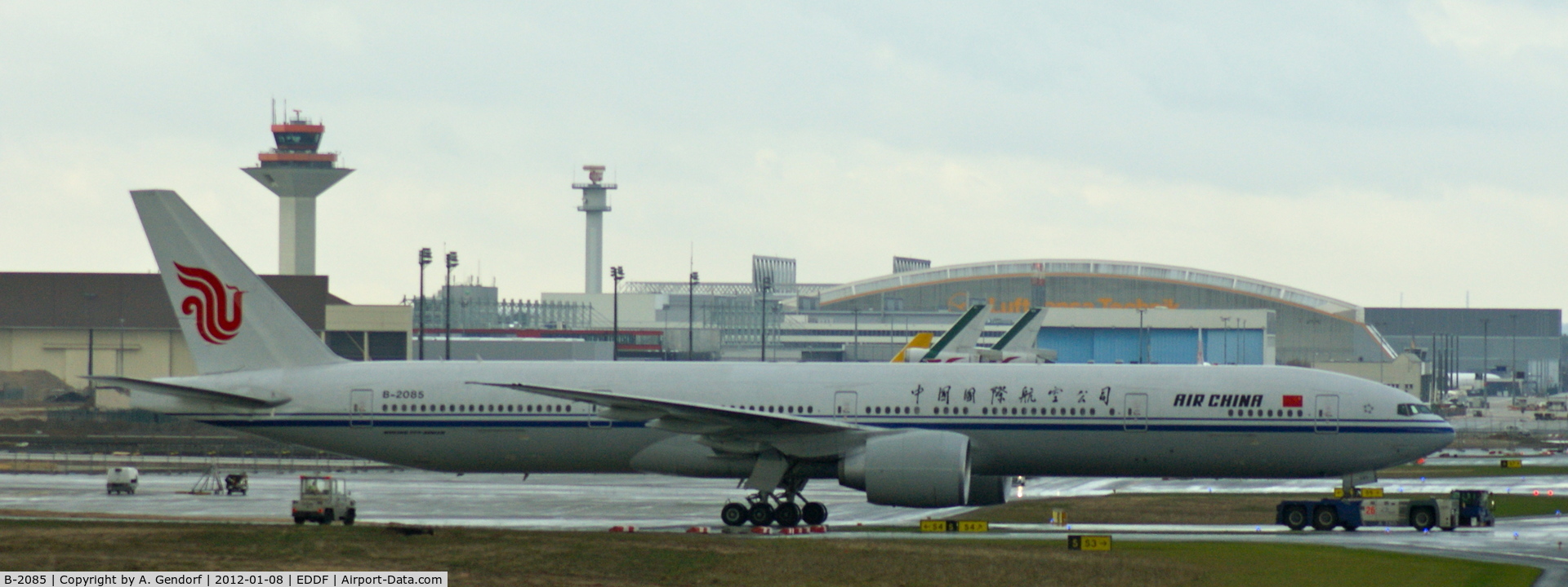 B-2085, 2011 Boeing 777-39L/ER C/N 38666, Air China, parked at Frankfurt Int´l (EDDF)