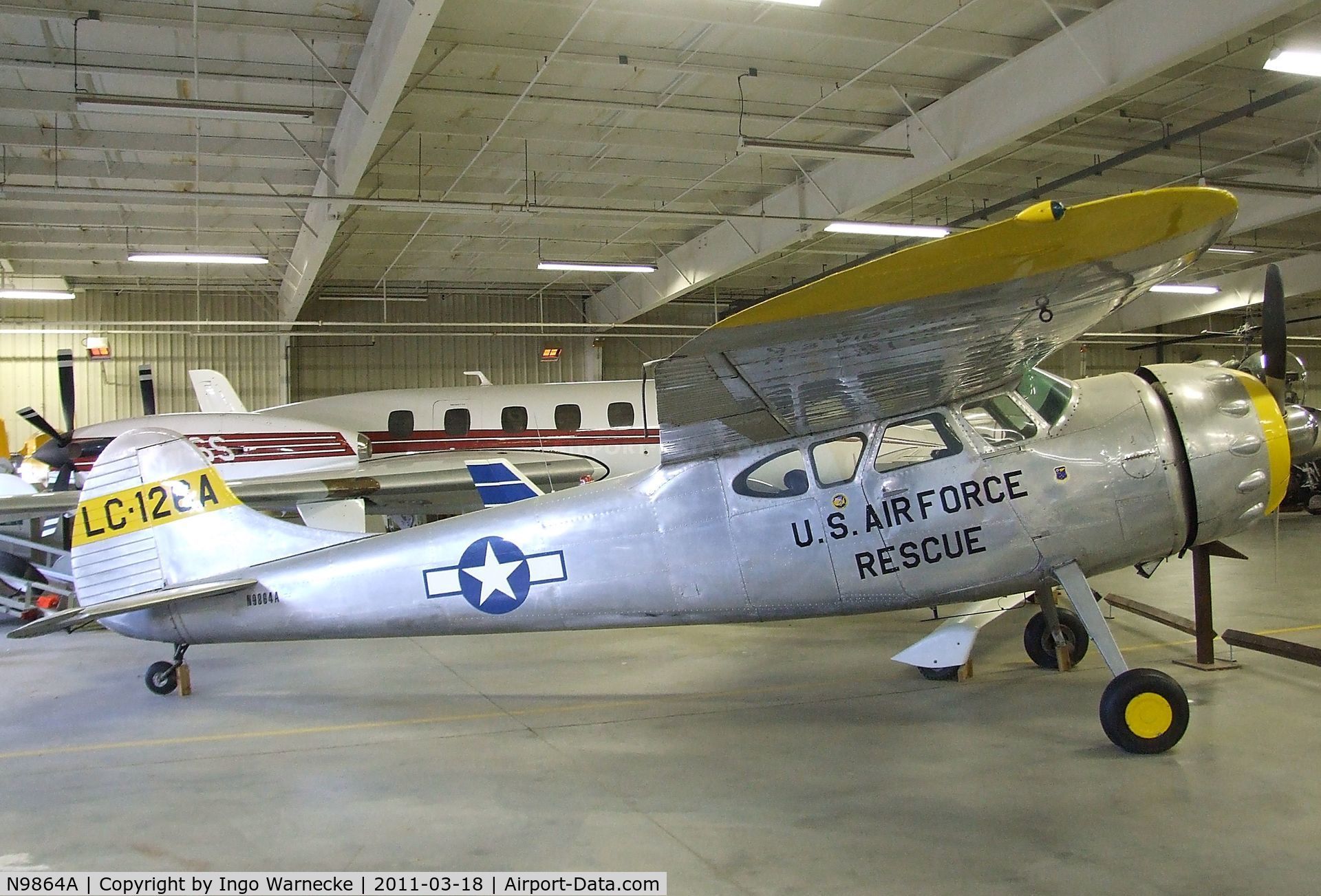 N9864A, 1950 Cessna 195A C/N 7566, Cessna 195A at the Mid-America Air Museum, Liberal KS