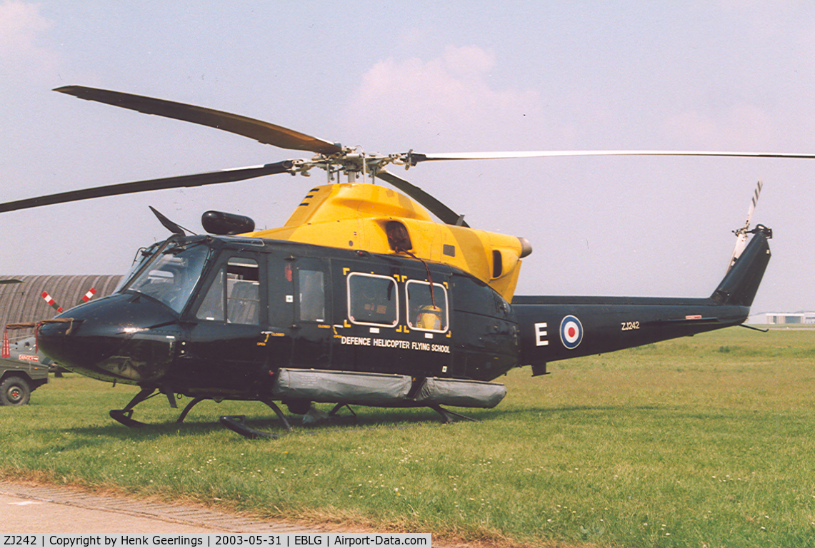 ZJ242, 1994 Bell 412EP Griffin HT1 C/N 36095, Bierset AFB , Heli Meet.

Defence Helicopter Flying School - RAF Valley