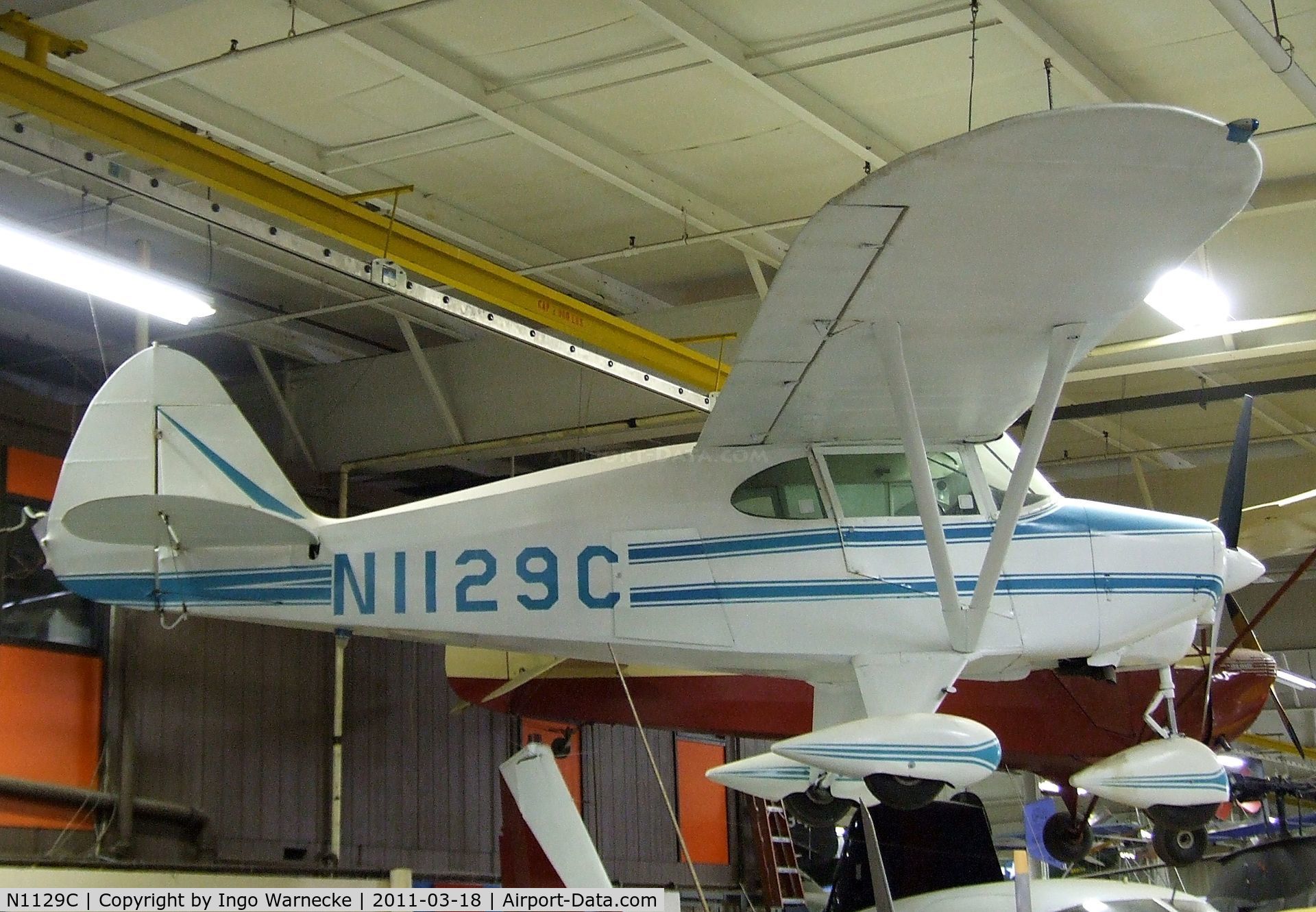 N1129C, 1953 Piper PA-22-150 Tri-Pacer C/N 22-964, Piper PA-22 Tri-Pacer at the Mid-America Air Museum, Liberal KS