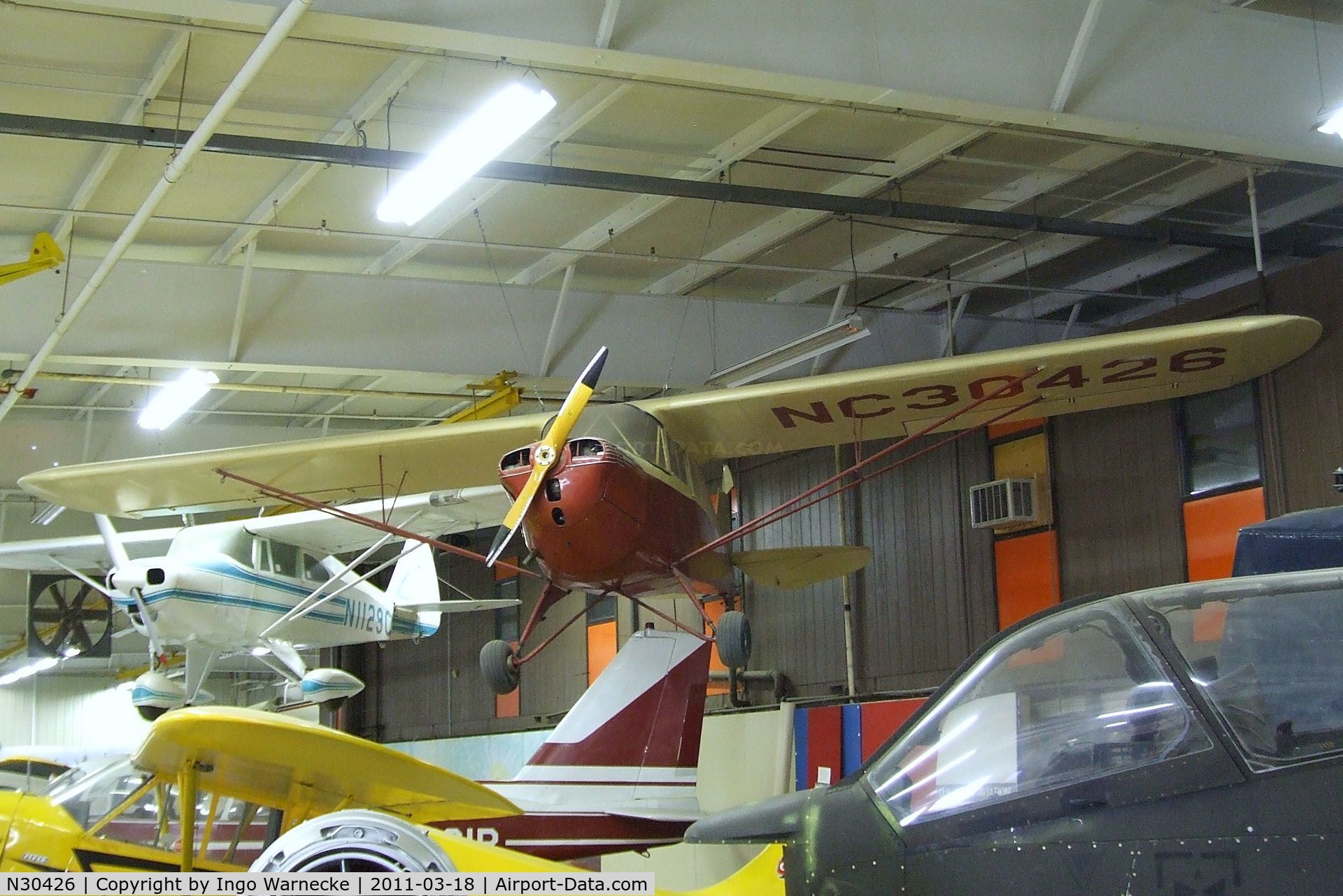 N30426, 1940 Piper J-4F C/N 4-1209, Piper J4F Cub Coupe at the Mid-America Air Museum, Liberal KS