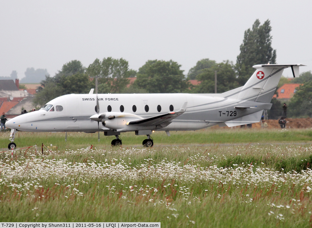 T-729, 1997 Beech 1900D C/N UE-288, Arriving from flight... Participant of the NATO Tiger Meet 2011...