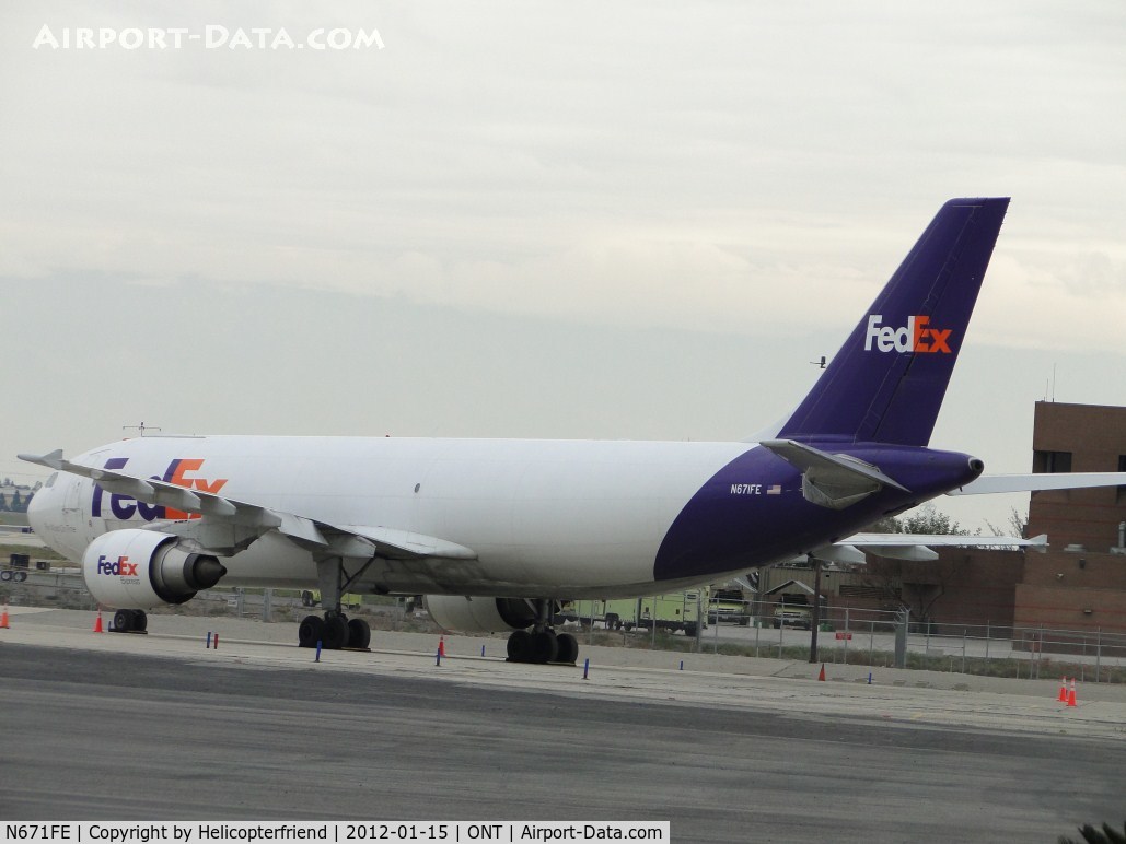 N671FE, 1997 Airbus A300F4-605R C/N 778, Parked in an area east of the Fed Ex parking area