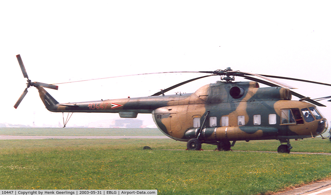10447, 1982 Mil Mi-8PS-11 Hip-D C/N 10447, Heli meet at Bierset AB; Hungarian AF