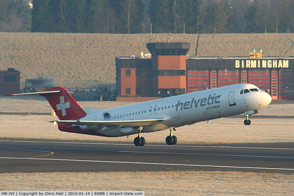 HB-JVI, 1990 Fokker 100 (F-28-0100) C/N 11325, Helvetic Airways