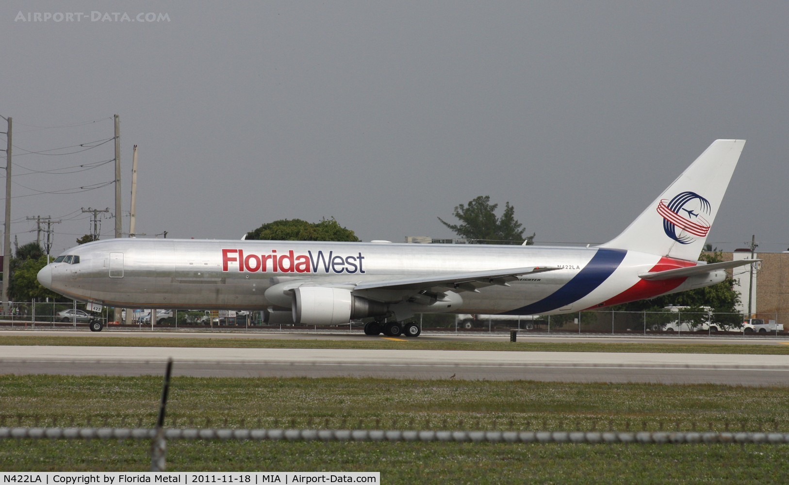 N422LA, 2007 Boeing 767-346F C/N 35818, Florida West 767