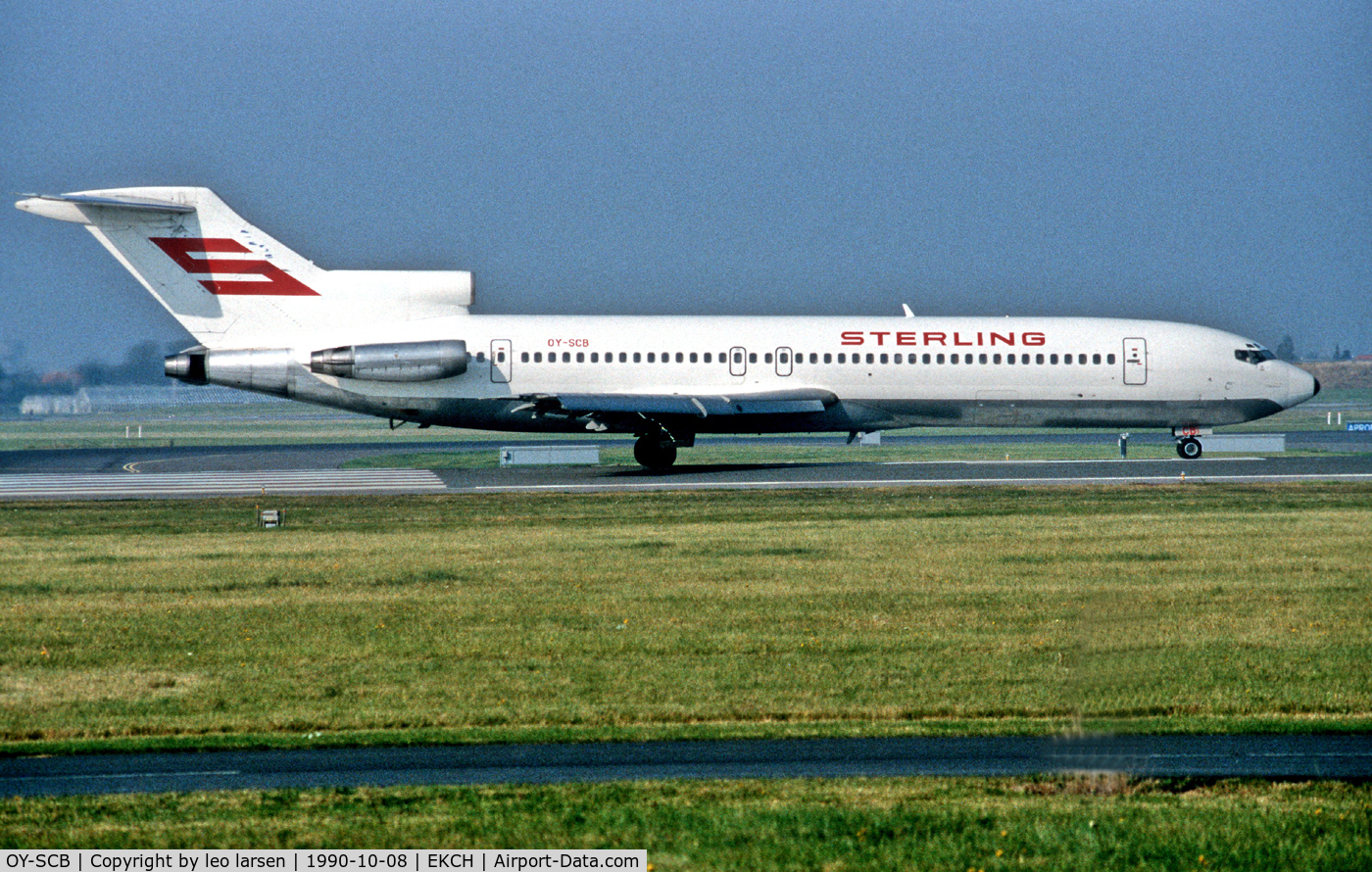OY-SCB, 1981 Boeing 727-221 C/N 22536, Copenhagen Kastrup T/O run R-04R