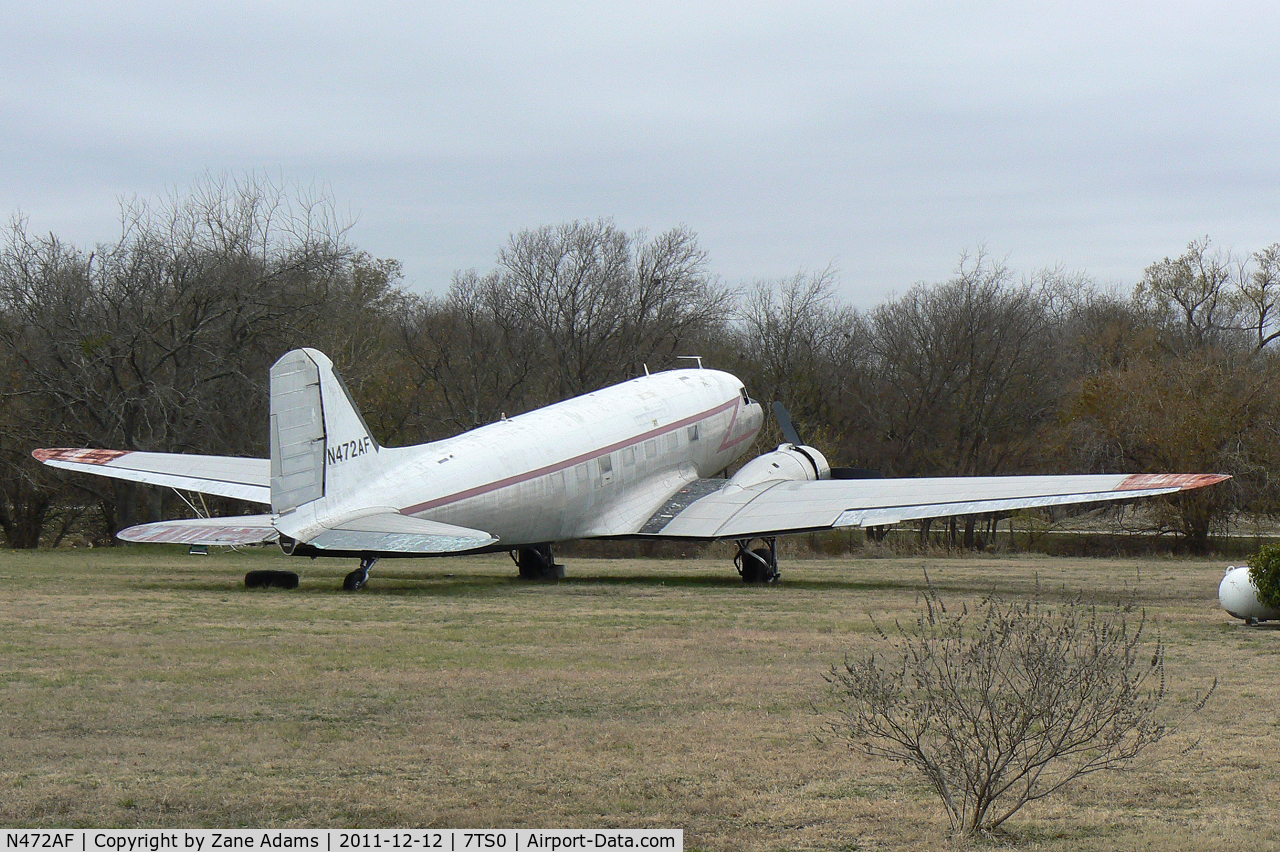 N472AF, 1944 Douglas DC3C-S1C3G (C-47A) C/N 13485, At Fairview Airport - Rhome, TX