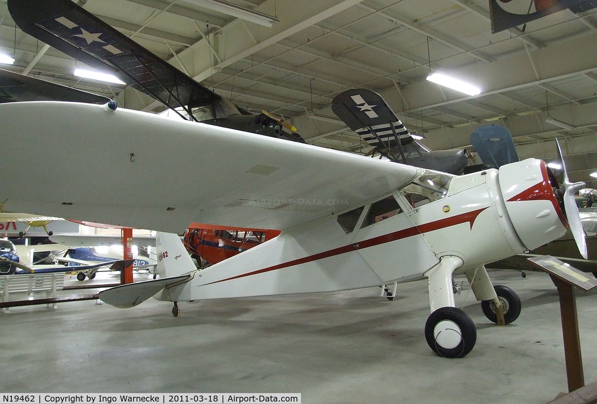 N19462, 1938 Cessna C-145 Airmaster C/N 414, Cessna C-145 Airmaster at the Mid-America Air Museum, Liberal KS