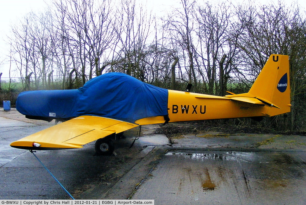 G-BWXU, 1997 Slingsby T-67M-260 Firefly C/N 2255, ex Babcock Defence Services T-67 in storage at Leicester