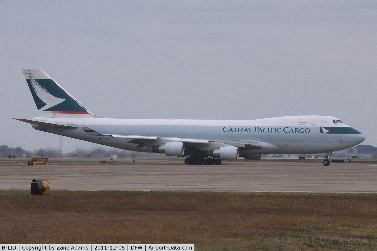 B-LID, 2009 Boeing 747-467F/SCD C/N 36869, Cathay Pacific Freight at DFW Airport