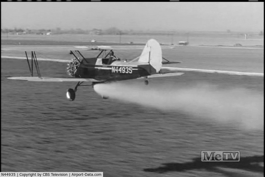 N44935, 1941 Naval Aircraft Factory N3N-3 C/N 3068, Crop dusting in Phoenix, AZ area during Route 66 episode 
