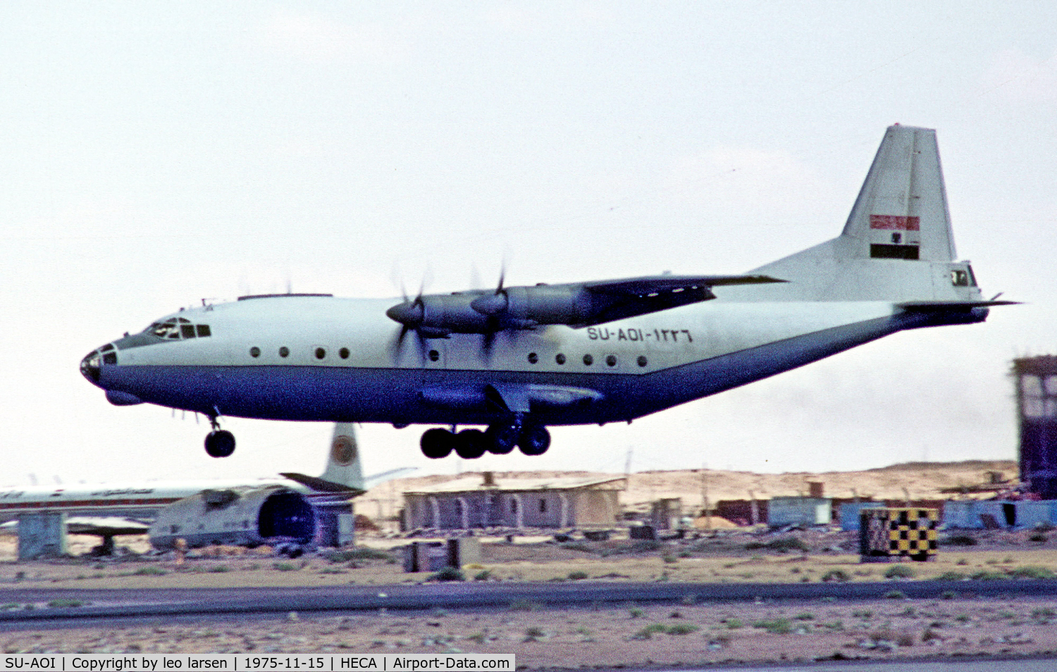 SU-AOI, 1966 Antonov An-12BP C/N 402908, Cairo 15.11.75