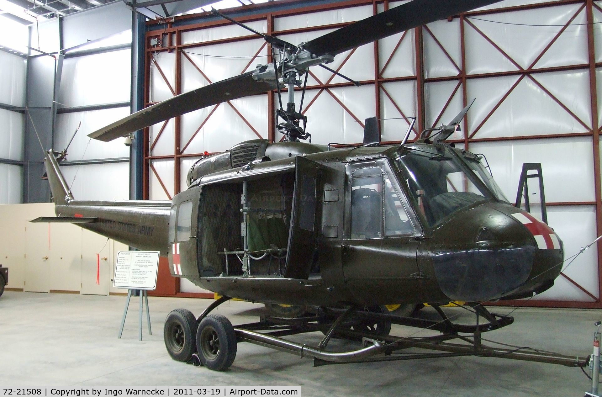 72-21508, 1972 Bell UH-1H Iroquois C/N 13207, Bell UH-1H Iroquois at the Pueblo Weisbrod Aircraft Museum, Pueblo CO